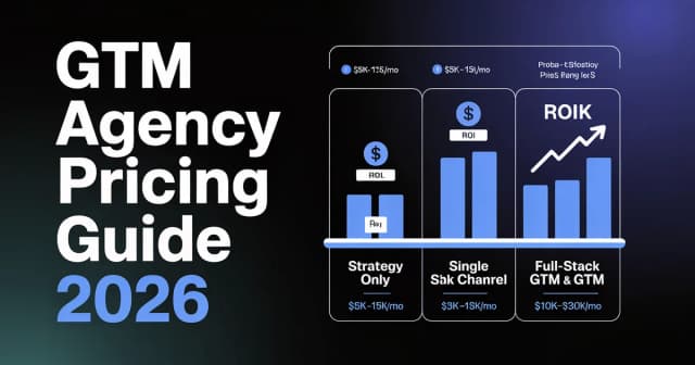 How Much Does a GTM Agency Cost? B2B Pricing Guide [2026]