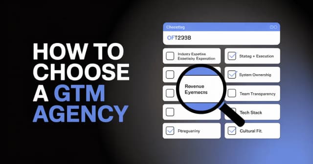 Professional business image representing How to Choose a GTM Agency for Your B2B Tech Company - B2B sales development and lead generation insights