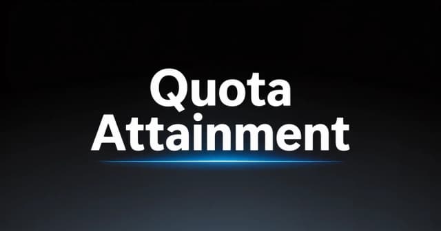 Quota Attainment: Benchmarks & How to Hit Target Consistently